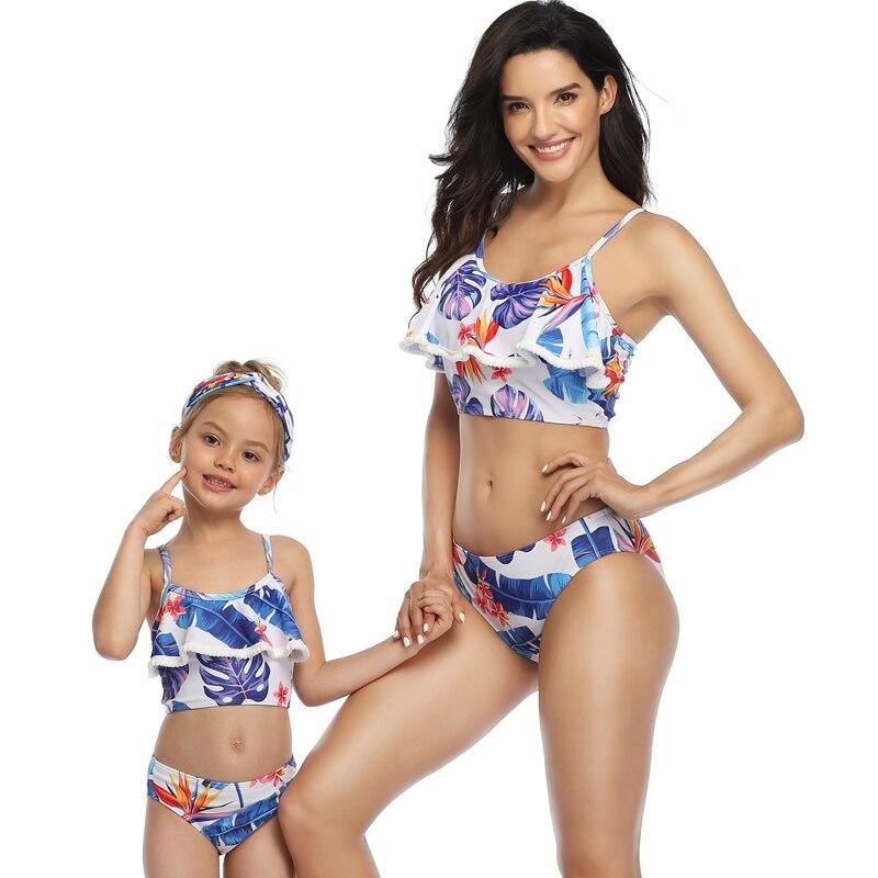 Maillot De Bain Mere Fille 2 Pieces Love Island