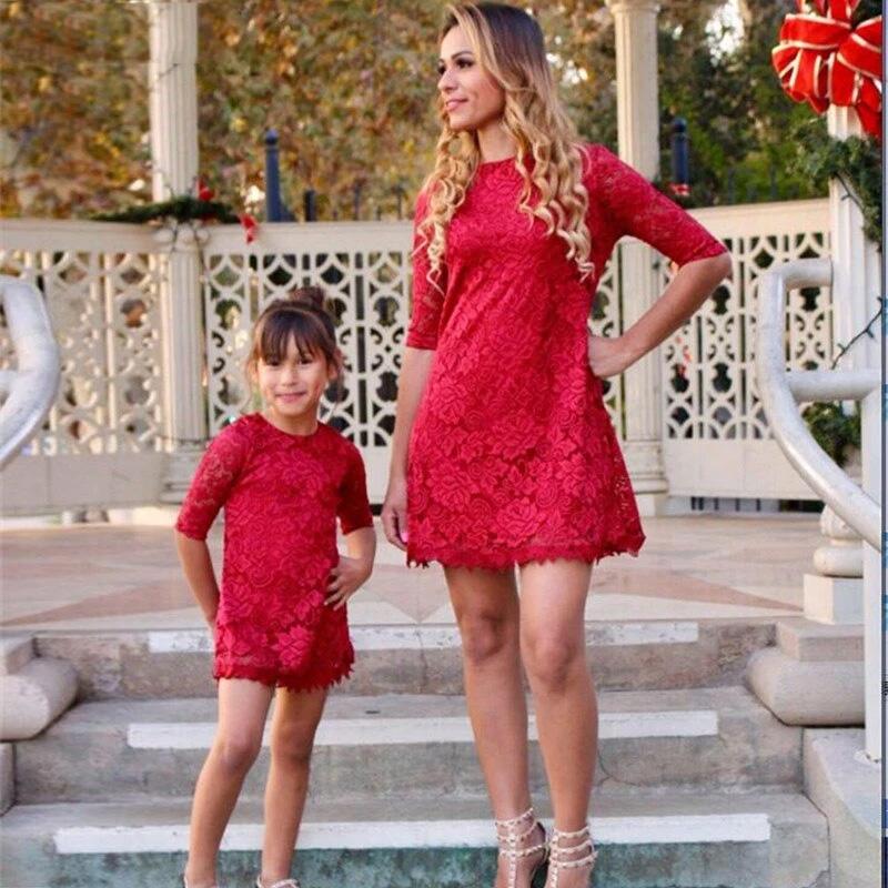 Belles Tenues Tenue Maman Fille Robe De Soirée Assortie Pour Mère