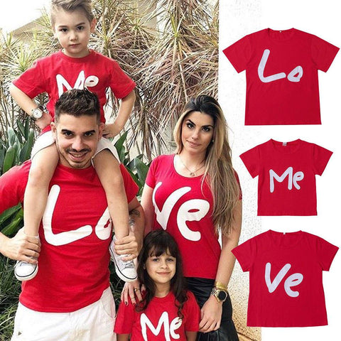 T Shirt Famille Assorti Love T Shirt Assorti Mon Mini Moi 