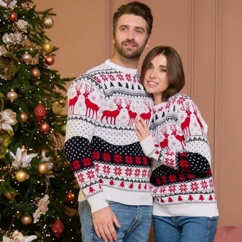 Pull Noel Couple Assorti