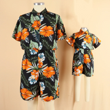 Robe Assortie Feuille de Palmier