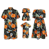 Robe Assortie Feuille de Palmier