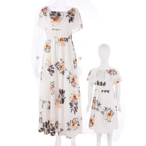 Robe Longue Mere Fille Identiques
