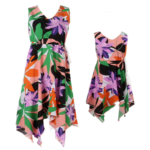 Robe mere fille Fleurie Été - Mon Mini Moi