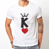 T-shirt couple blanc - Mon Mini Moi