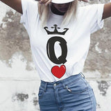 T-shirt couple blanc - Mon Mini Moi
