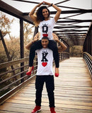 T-shirt couple blanc - Mon Mini Moi