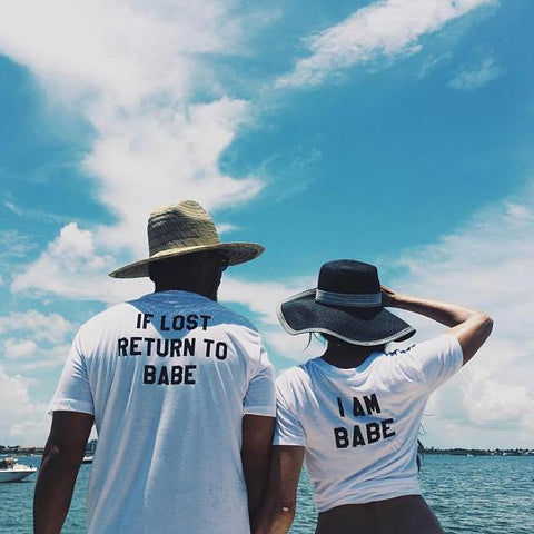Tee shirt couple LOST manches courtes - Mon Mini Moi