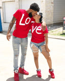 Tee shirt couple LOVE - Mon Mini Moi