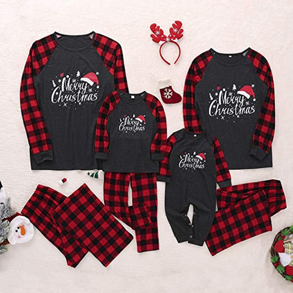 Pyjama Famille Noël - Tenue Assortie Parent-enfant - Haut Manches Longues Et Pantalon - Motif Sapin, Flocons - Pour Fêtes En Famille - 7