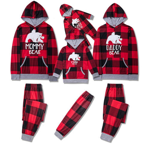 Pyjama Famille Noël à Carreaux Rouges Et Noirs – Pour Papa, Maman, Garçon, Fille Et Bébé – Chaud Et Confortable Pour Les Fêtes