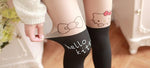 Collants Hello Kitty Noir adulte - Mon Mini Moi Collants warm wind beautiful sunshine Farkashazy Reka Store 