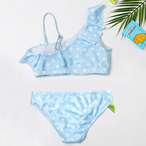 Maillot De Bain Mere Fille Bleu Clair à Pois Blanc Maillot de Bain Mere Fille Mon Mini Moi 