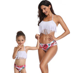 Maillot De Bain Mere Fille Deux Pieces à Franges Maillot de Bain Mere Fille Mon Mini Moi 