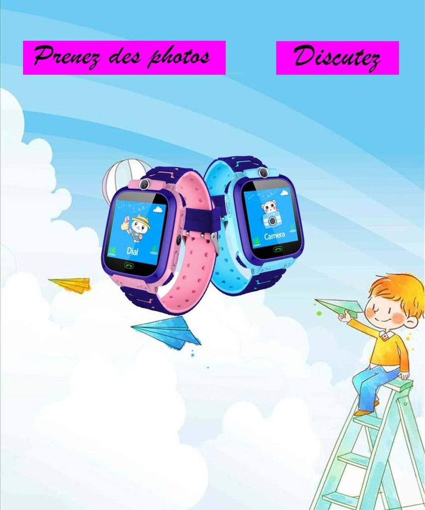 Montre connectée enfant waterproof avec GPS et camera - Mon Mini Moi
