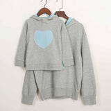 2018 Newest Desgin Mom Son Outfits Mommy and Me Mother Daughter Sweatshirt Clothes Family Matching Sweaters Cotton Spring Pull Mere Fille Mon Mini Moi bleu Maman S 