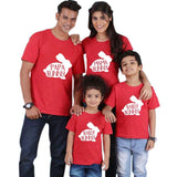 T-Shirt Assortis Pour Famille T Shirt Assorti Mon Mini Moi Rouge Papa M 