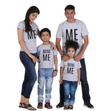 Tee shirt ME & MINI ME - Mon Mini Moi Dad mom and my surprise Store 