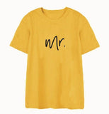 Tee shirt couple - MR & MRS T-Shirts GM Design Store 