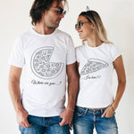 Tee shirt couple PIZZA T Shirt Couple Mon Mini Moi 