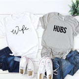 Tee shirt couple - WIFE & HUBS T-Shirts Shop4567053 Store 