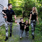 Tee shirt et pantalon camouflage Famille Des Vêtements Assortis syue moon Soak Up Moonlight Store 