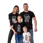 Tee Shirt Famille Assorti Noir - Need Beer T Shirt Assorti Mon Mini Moi 